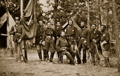 General Charles Devens and Staff by Mathew B. Brady